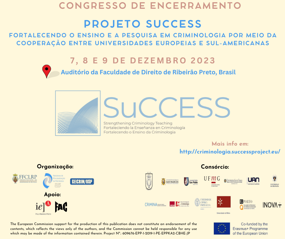 Congresso do Projeto SUCCESS decorre nos dias 7, 8 e 9 de Dezembro em Ribeirão Preto, Brasil